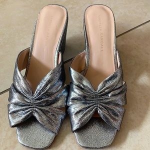 silver heeled sandal
